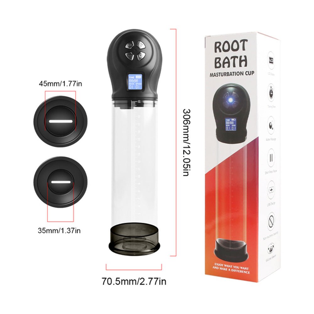 Futurlio - Men's Masturbation Cup Exerciser LCD Negative Pressure Display Increaser - Futurlio