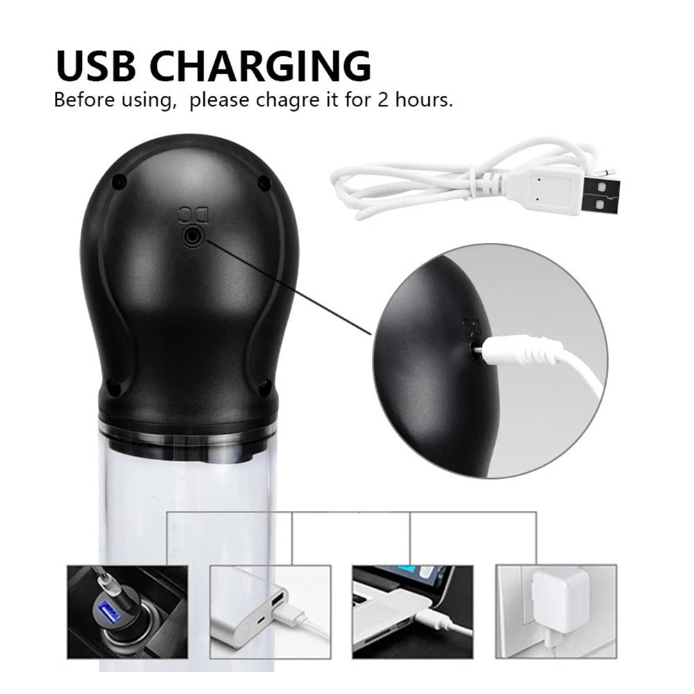 Futurlio - Men's Masturbation Cup Exerciser LCD Negative Pressure Display Increaser - Futurlio