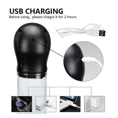 Futurlio - Men's Masturbation Cup Exerciser LCD Negative Pressure Display Increaser - Futurlio