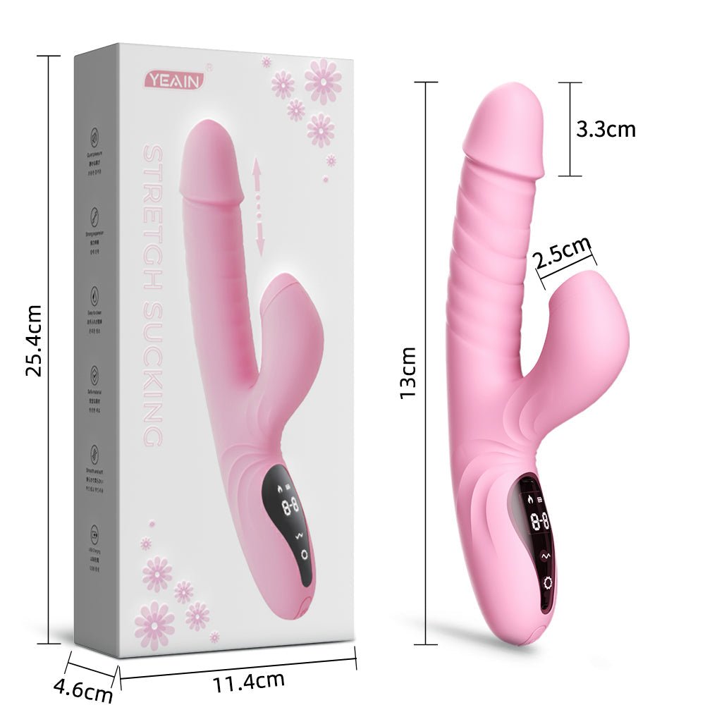 Futurlio - Suck Telescopic Heating Vibrator - Futurlio