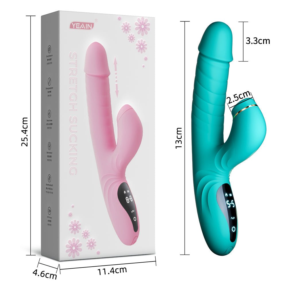 Futurlio - Suck Telescopic Heating Vibrator - Futurlio